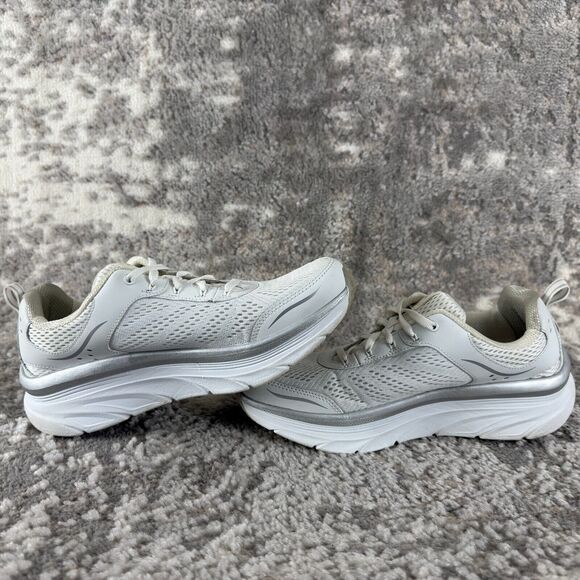 Skechers Womens Size 9.5 Leather SN 149023 Lace White Sneakers Relaxed Fit Shoes - Picture 7 of 10